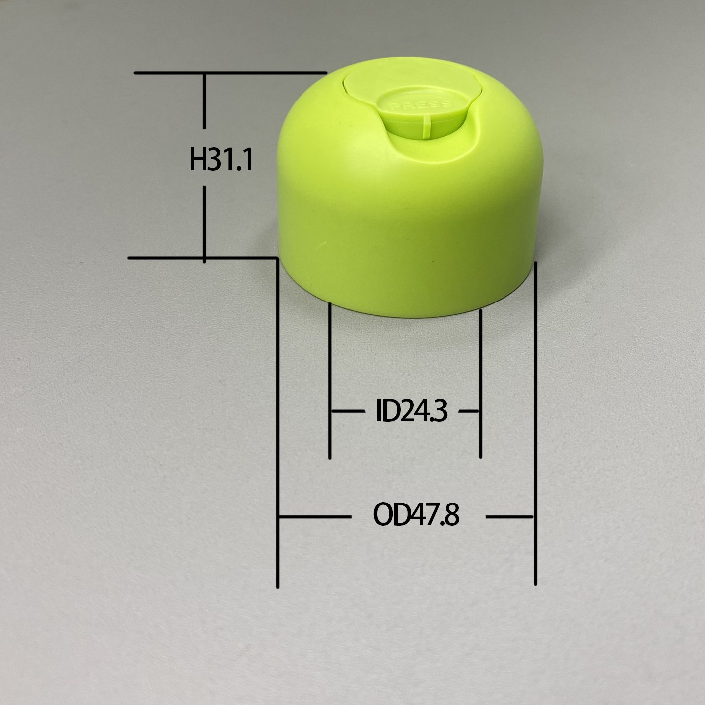Hot Sale 24mm matte Disc Cap 24/410 Double Layers Disc Top Cap For Shampoo and shower gel Bottles