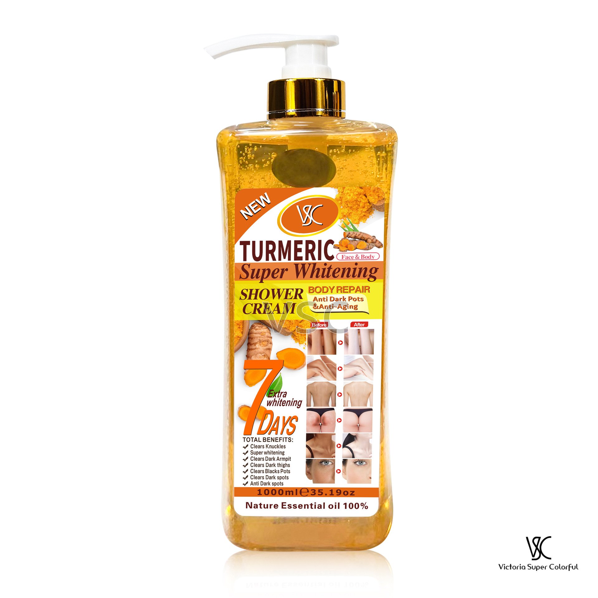 Cross-border Papaya Scrub Body Wash Gentle Moisturizing turmeric Quicksand Body wash