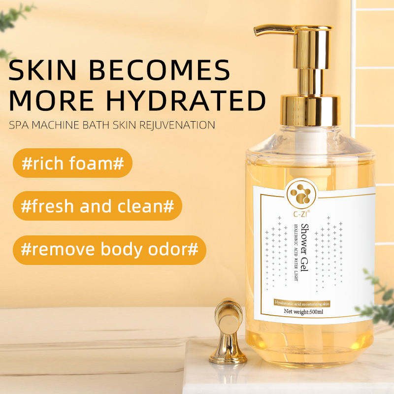 Wholesale customization 0 Silicone Oil Anti-Dandruff Oil Control Moisturizing Hyaluronic Acids Shower Gel