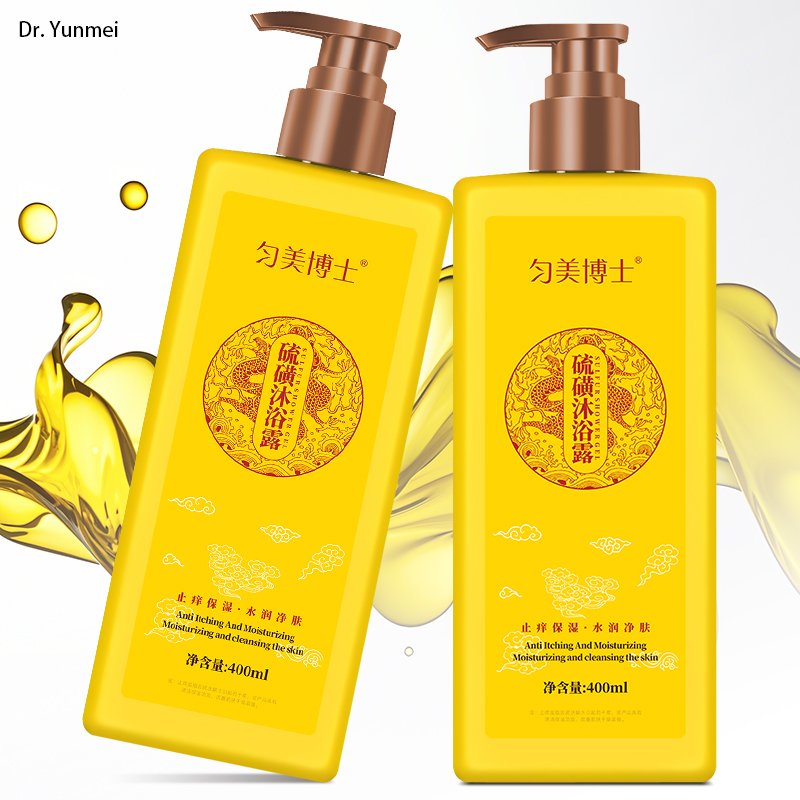 Premium Body Wash for Adults Deep Cleansing and Oil Control with Purifying Sulfur Liquid Form