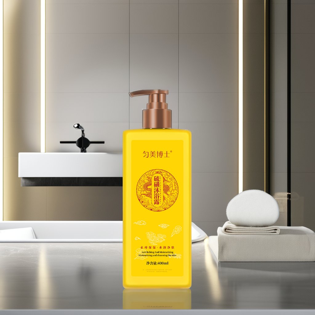 Premium Body Wash for Adults Deep Cleansing and Oil Control with Purifying Sulfur Liquid Form