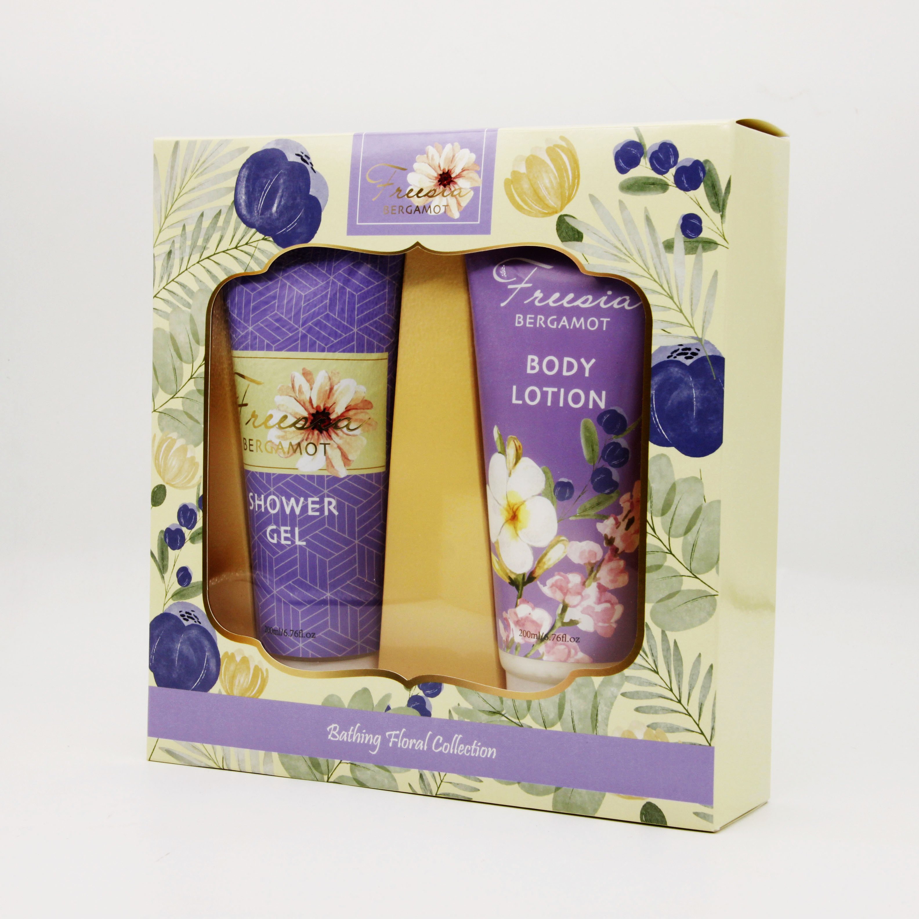 Wholesale Customized Scent Personal Body Care Lotion Set Cheap Bubble Shower Gel Sets Luxury Valentine Bath Gift Set for Women