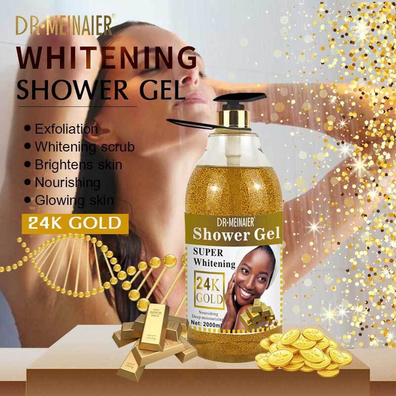 Hot Sale Vitamin C Shower Gel 2000ml Turmeric Carrot Papaya Rose Whitening Scrub Exfoliating Natural Skincare Body Wash