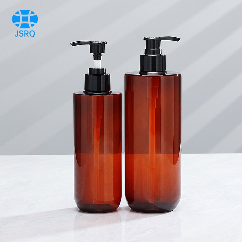 Stock 300ml translucent plastic shampoo package for home shampoo in high appearance level hand washing Liquid bottle