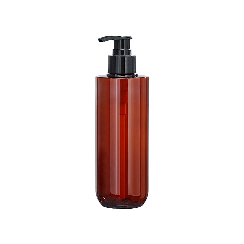 Stock 300ml translucent plastic shampoo package for home shampoo in high appearance level hand washing Liquid bottle