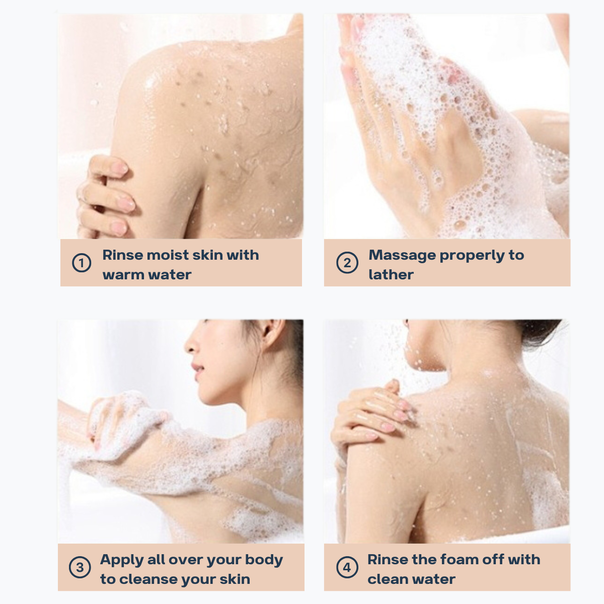 OEM/ODM Smoothing Moisturizing Perfume Body Wash Deeply Liquid Soap 600ml Body Bath Seaweed Shower Gel