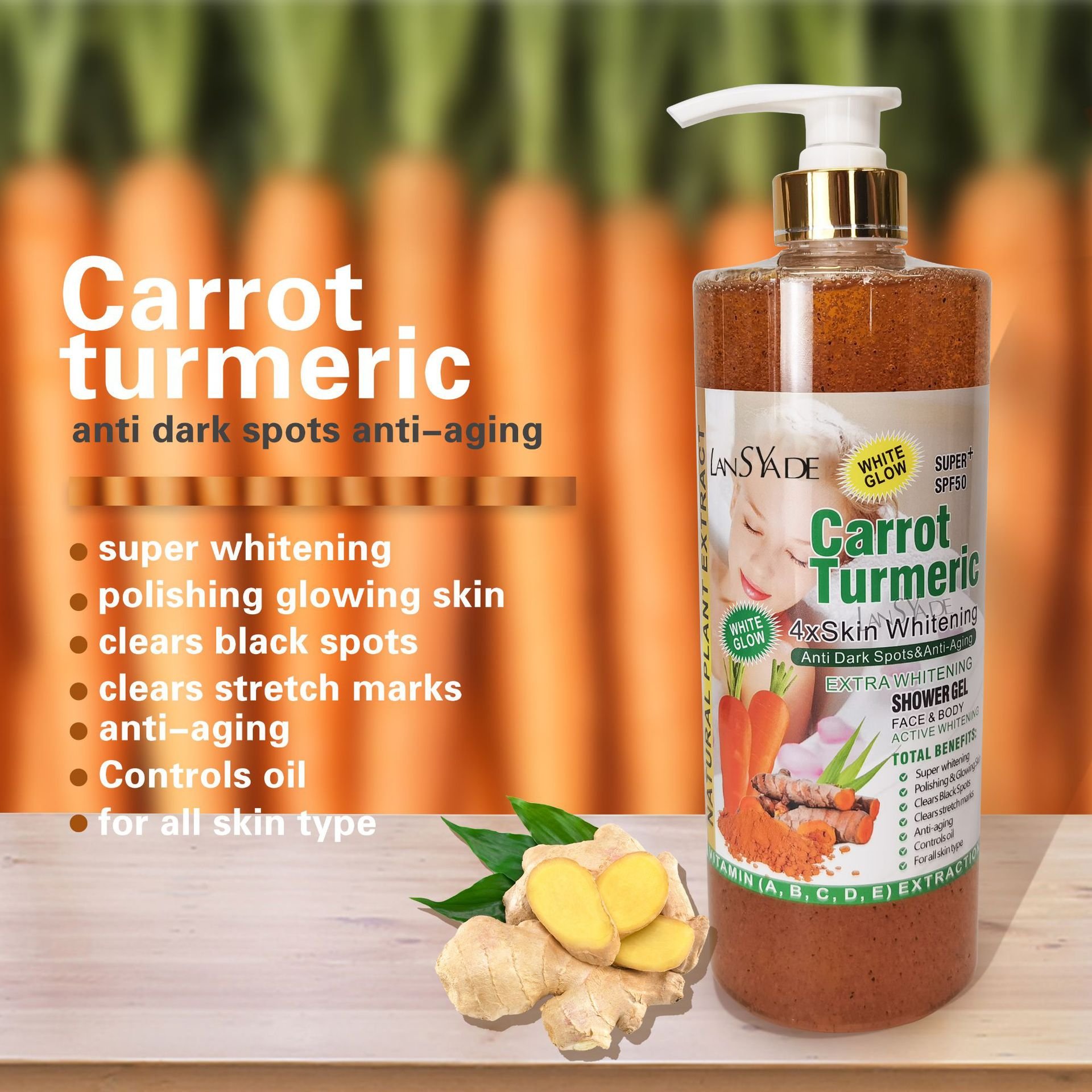 Wholesale Natural Shower Gel Exfoliating Whitening Nourishing Skin Scrub Body Wash