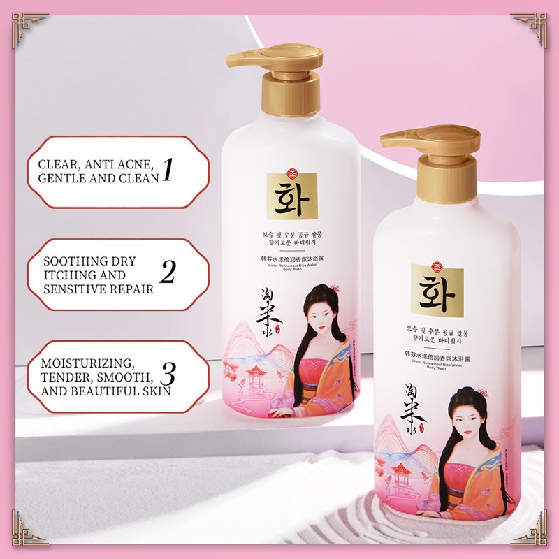 HANFEN Wholesale Manufacturer Moisturizing Body Wash Fragrance Deep Cleansing Smooth Shower Gel for Women