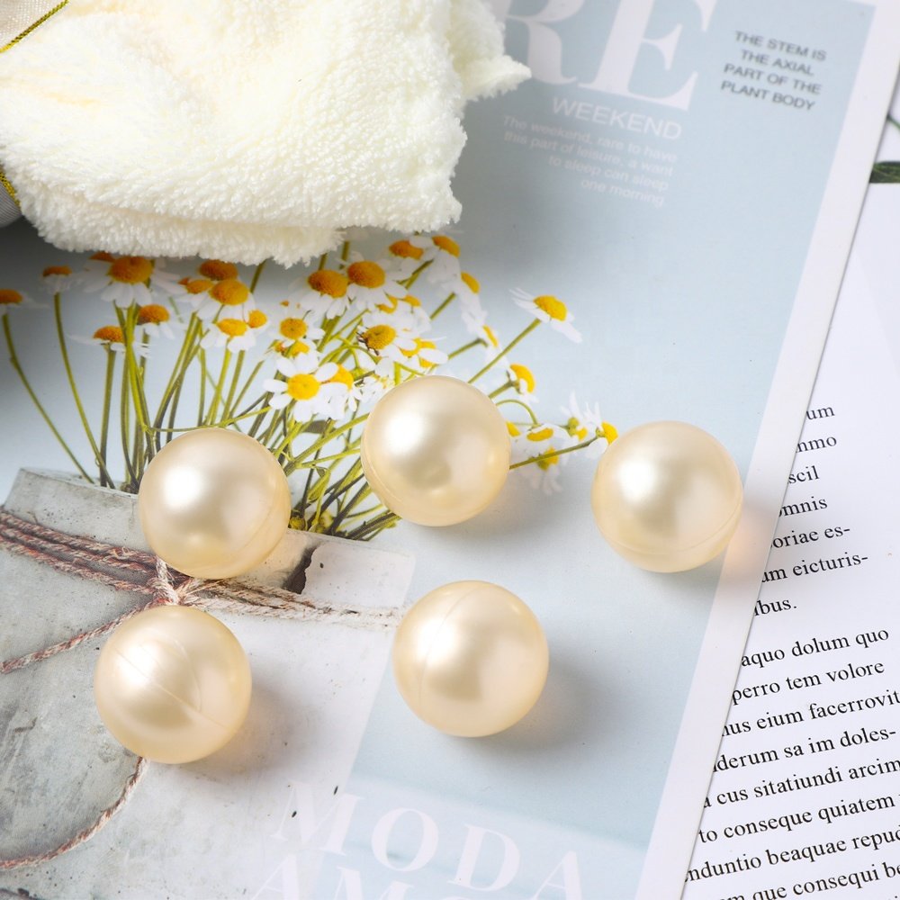 Bath Pearls Wholesale Bulk Round Heart Animal Shaped Moisturizing SPA Scented Bath Pearls Capsule Essential Oil Bath Beads