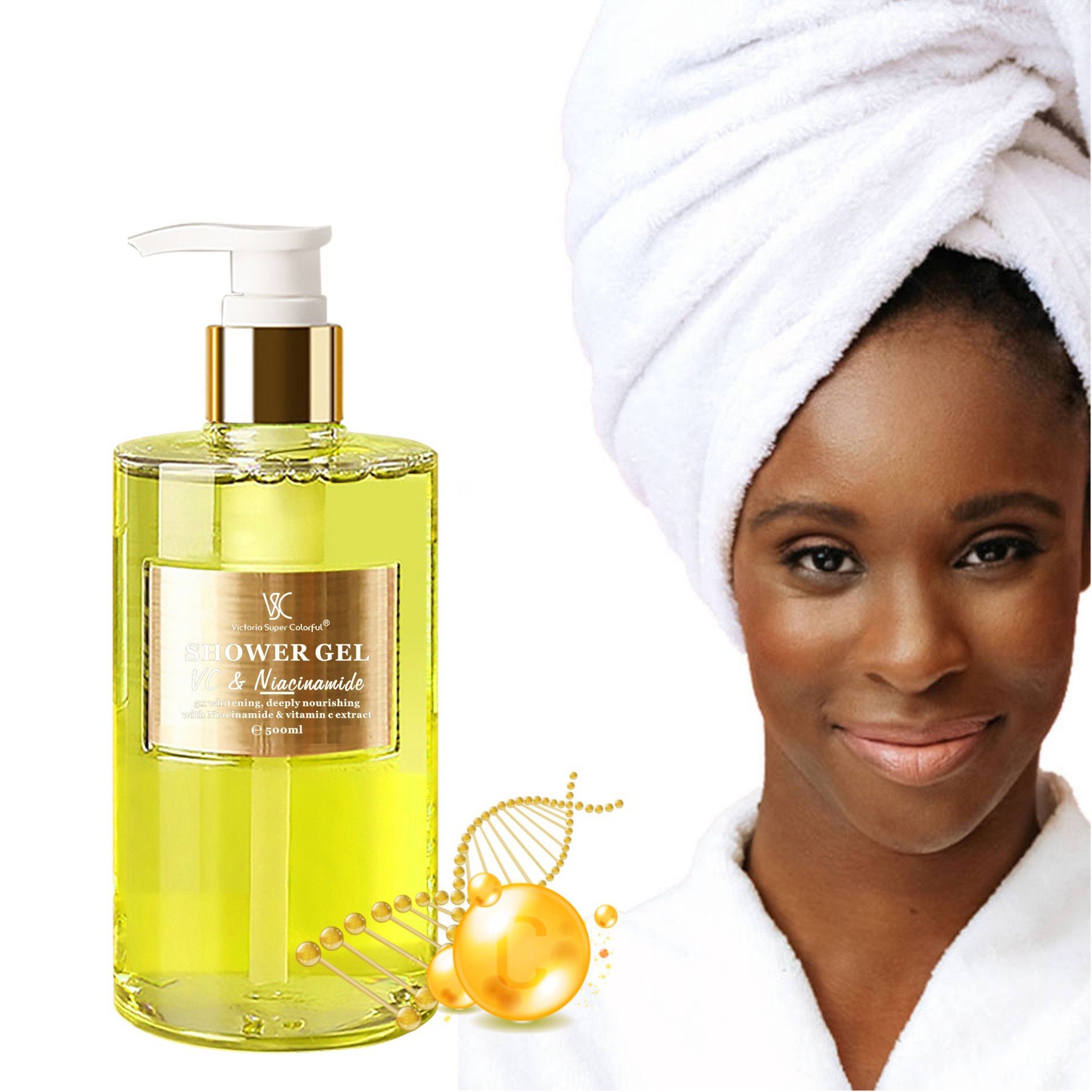 Coconut Milk Avocado Rose Clears Black Spots Brightening Deeply Nourishing Moisturizing Perfumed Body Wash Shower Gel 500ml