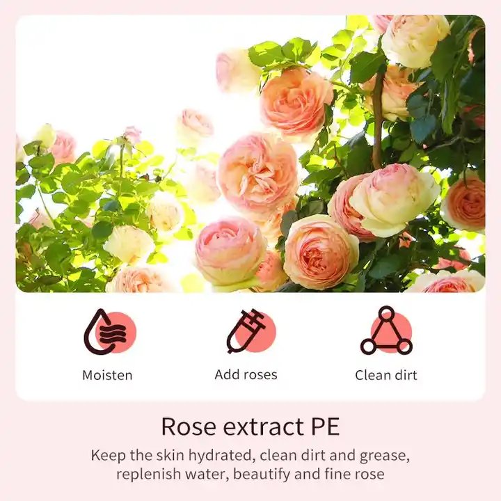 OEM BIOAQUA private label organic rose moisture clean fragrance nourish body wash shower gel