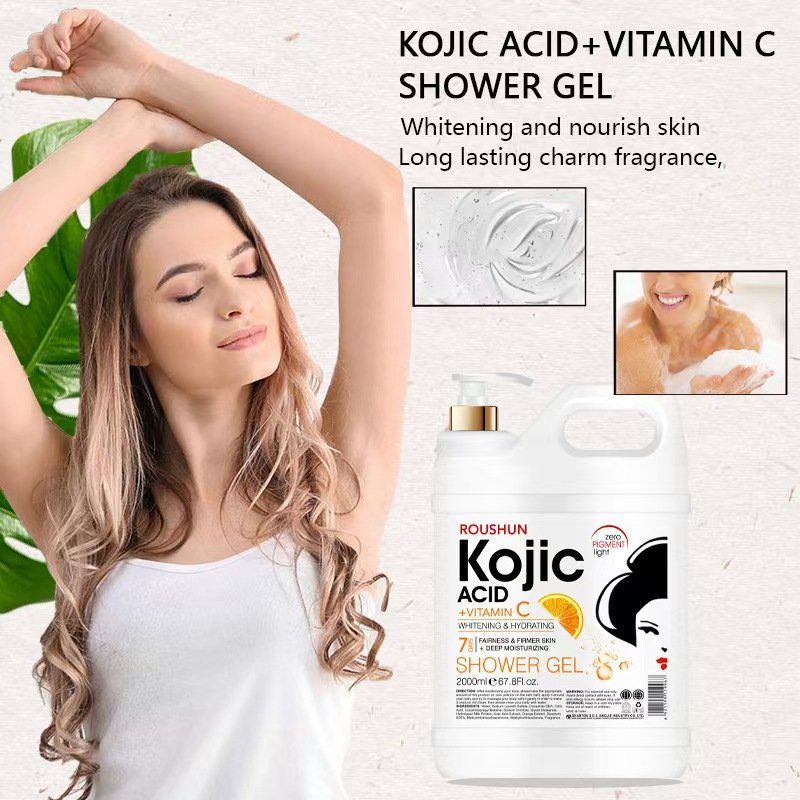 Brightening Whitening Vitamin C Shower Gel Kojic Acid Body Wash Shower Gel Manufacturer