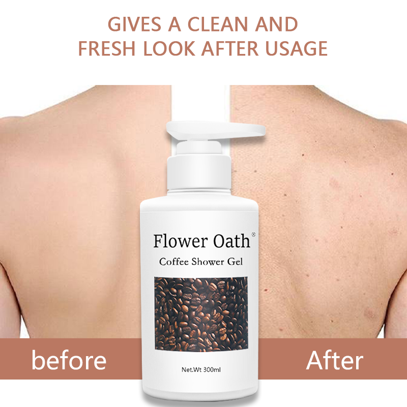 Natural Moisturizing Whitening Shower Gel Luxury Organic Coconut Coffee Liquid Bath Bodywash