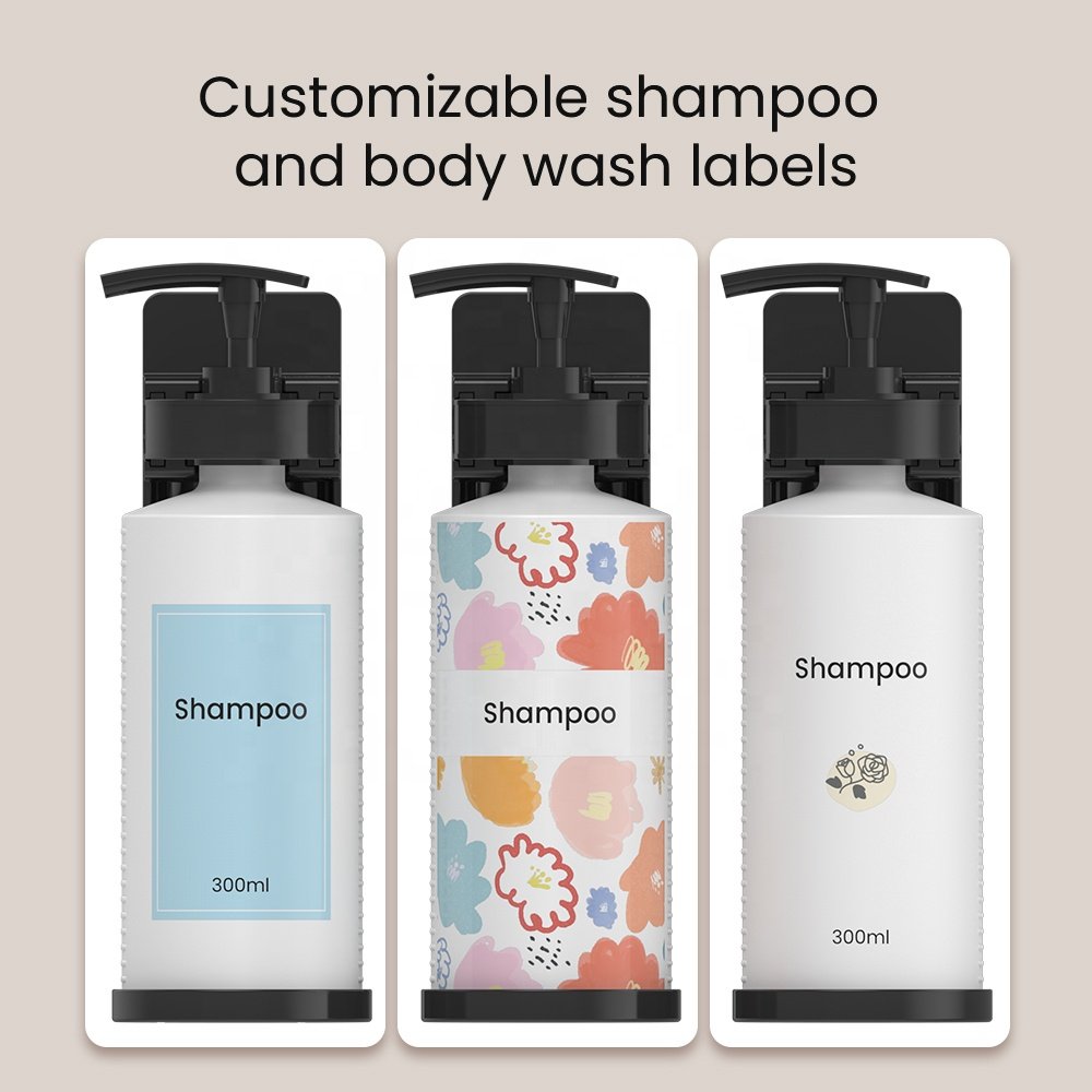 Magnetic Lock Modern Hotel Bath Soap Holder Wall Mounted Plastic Shampoo Shower Gel And Conditioner Soap Dispenser Drillfree