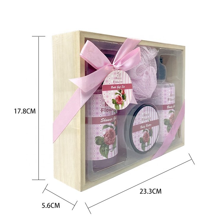 OEM Wholesale Private Label Natural Organic Spa Bath Body Wash Shower Gel Gift Set