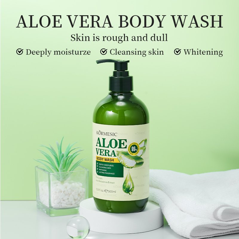 KORMESIC Hot sales Deep Moisturizing shower gel aloe Hydrating Skin Rejuvenating Body Wash