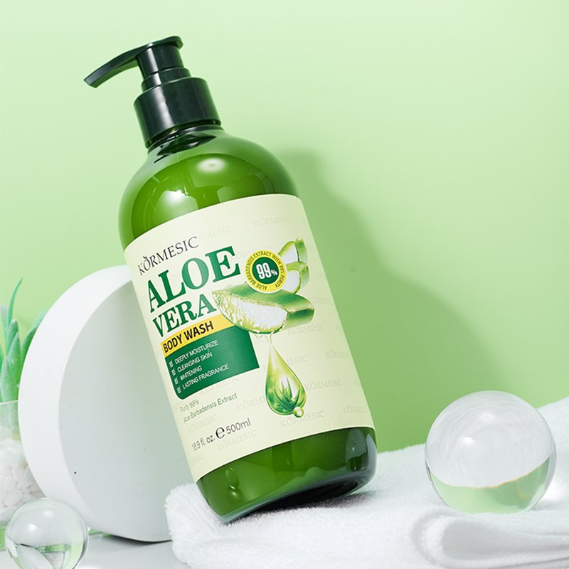 KORMESIC Hot sales Deep Moisturizing shower gel aloe Hydrating Skin Rejuvenating Body Wash