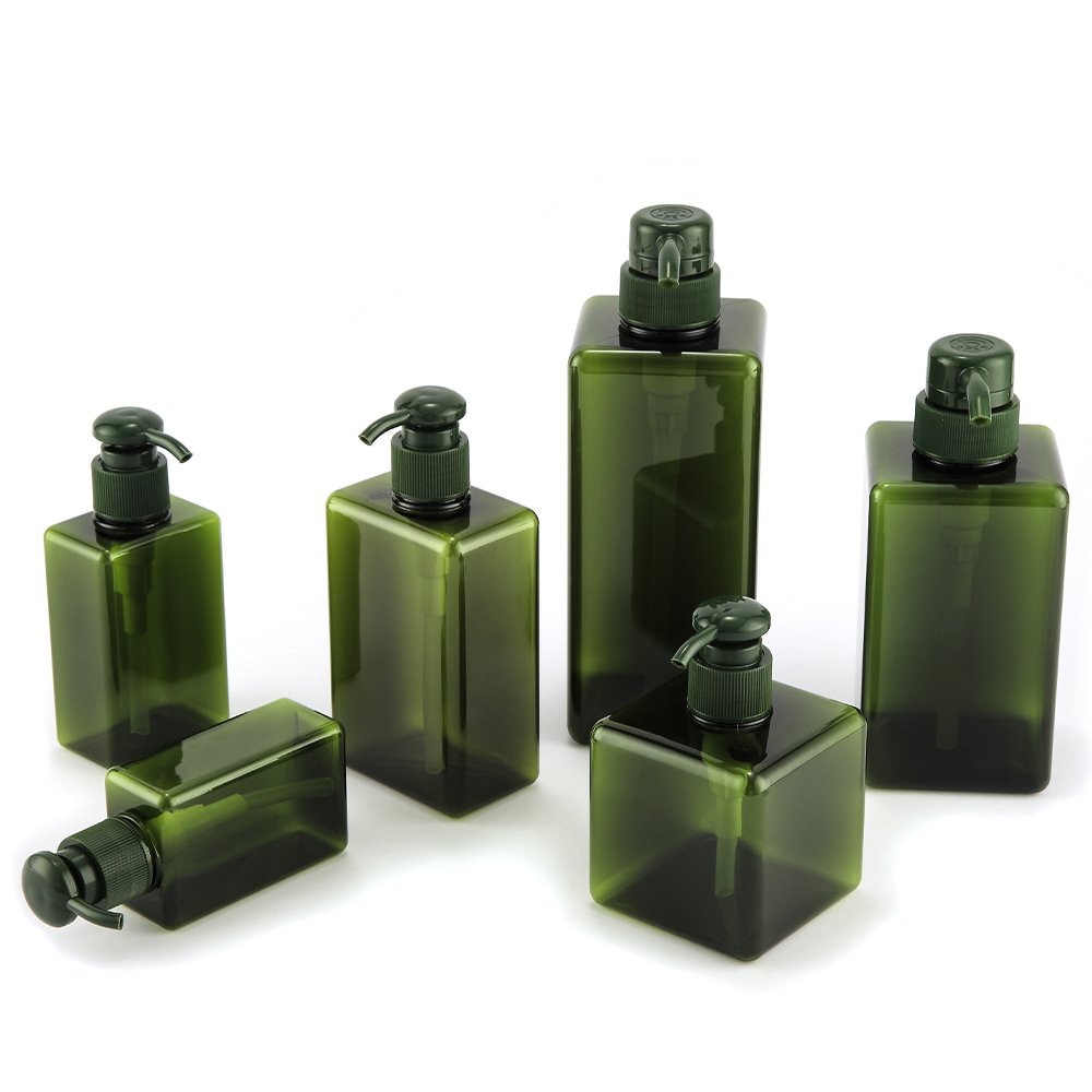 100ml 150ml 250ml 280ml 450ml 650ml facial cleanser bottle empty plastic shampoo bottle PETG shower gel bottle luxury
