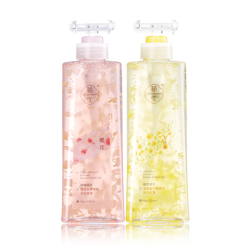 Orange body wash Herbal Whitening Petal Liquid Gels Handmade Lightening Shower Gel