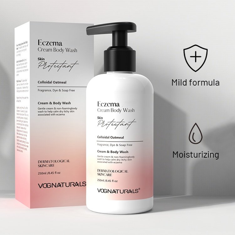 Private Label Moisturizing Eczema Body Wash Nourish Skin For Baby Oatmeal Eczema Shower Gel