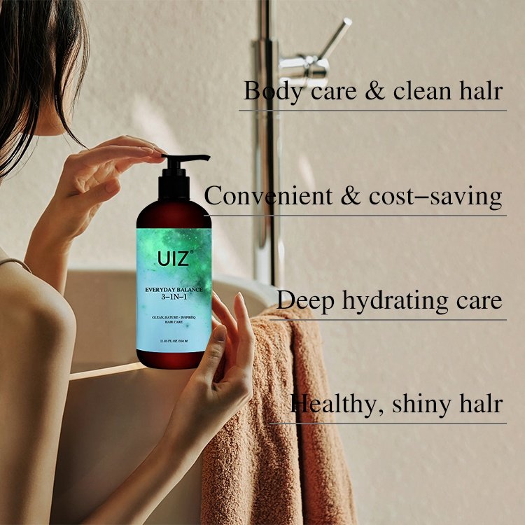 3-In-1 Shampoo Conditioner Body Wash Moisturizing Hair Care Sulfate Free Bath Shower Gels