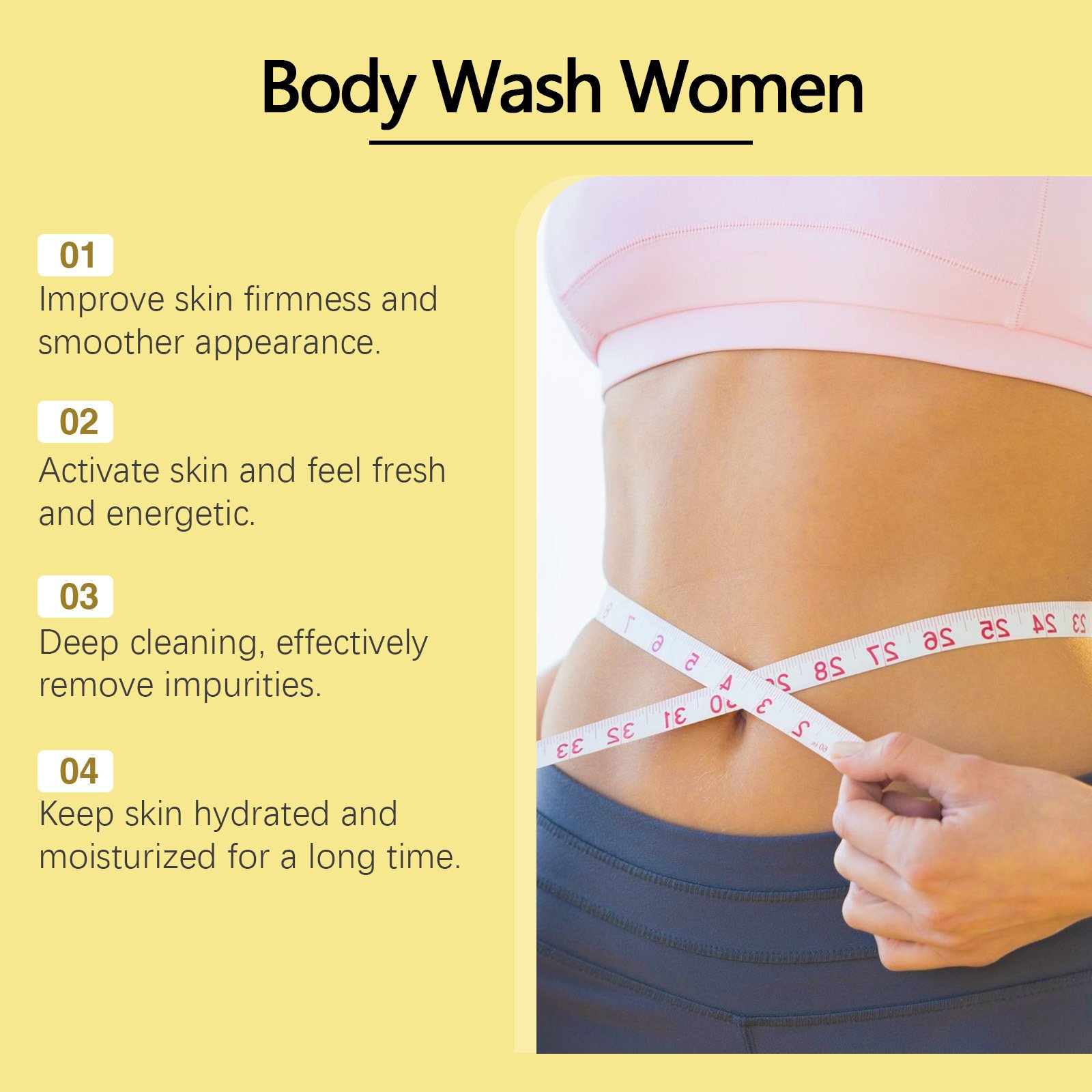 Ginger Shower Gel Cleansing Body Skin Exfoliation Moisturizing Rejuvenating Firming Body Wash