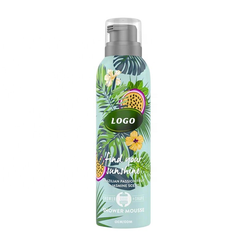 OEM Private Label Organic Ingredient Whitening Acarid Foaming Body Shower Gel Bathing mousse