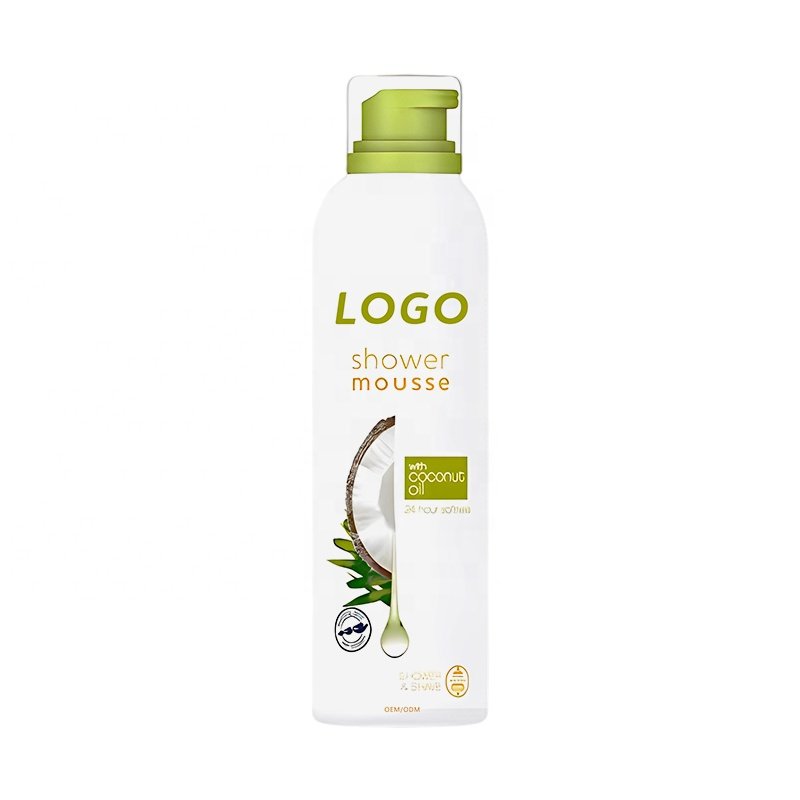OEM Private Label Organic Ingredient Whitening Acarid Foaming Body Shower Gel Bathing mousse
