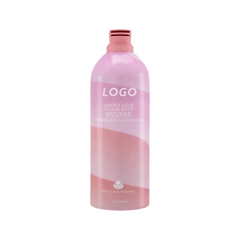 OEM Private Label Organic Ingredient Whitening Acarid Foaming Body Shower Gel Bathing mousse