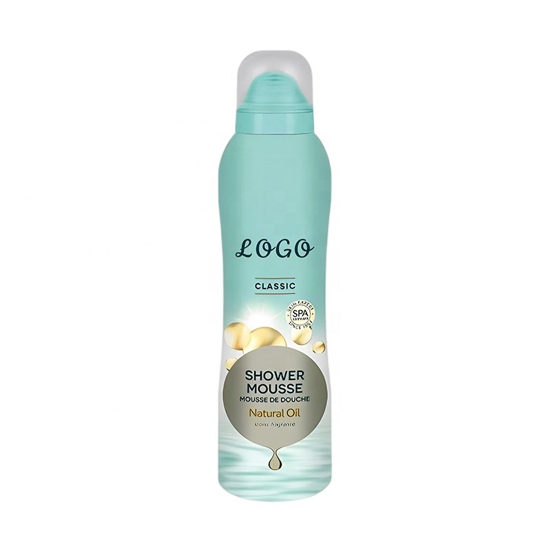 OEM Private Label Organic Ingredient Whitening Acarid Foaming Body Shower Gel Bathing mousse