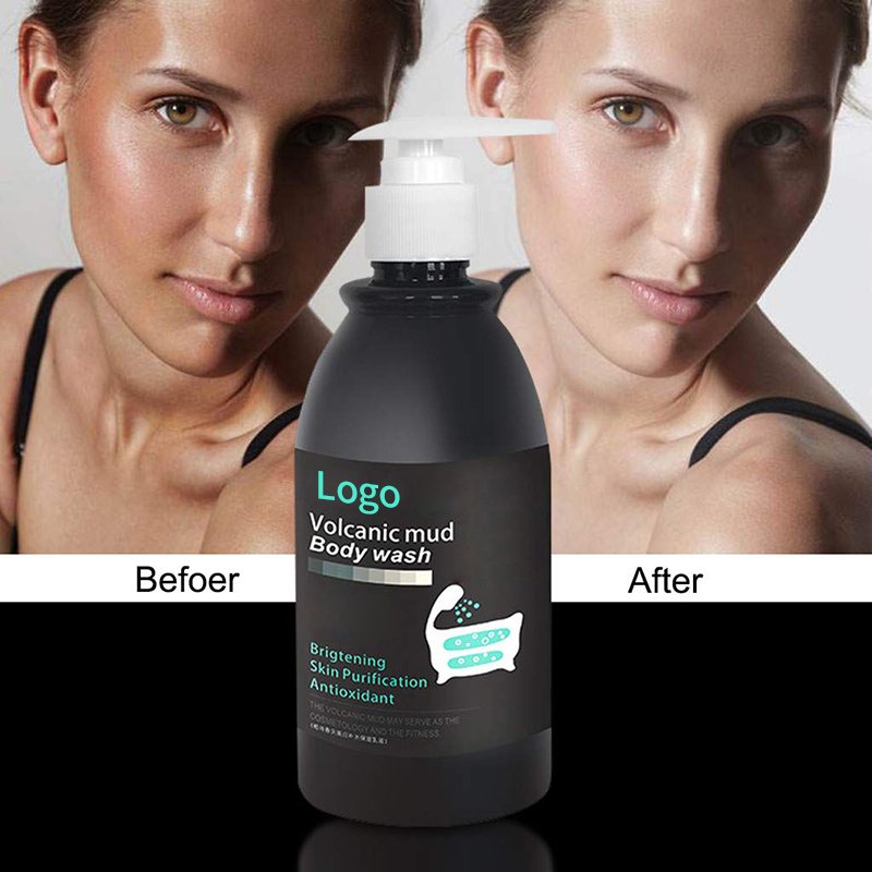 Private Label African Black Skin Easy Glow Shiny Moisturizing Body Wash Antifungal Bleaching Liquid Shower Gel