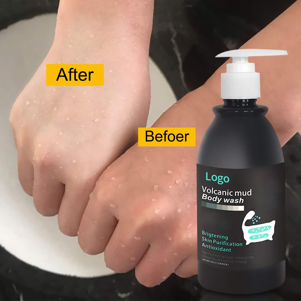 Private Label African Black Skin Easy Glow Shiny Moisturizing Body Wash Antifungal Bleaching Liquid Shower Gel