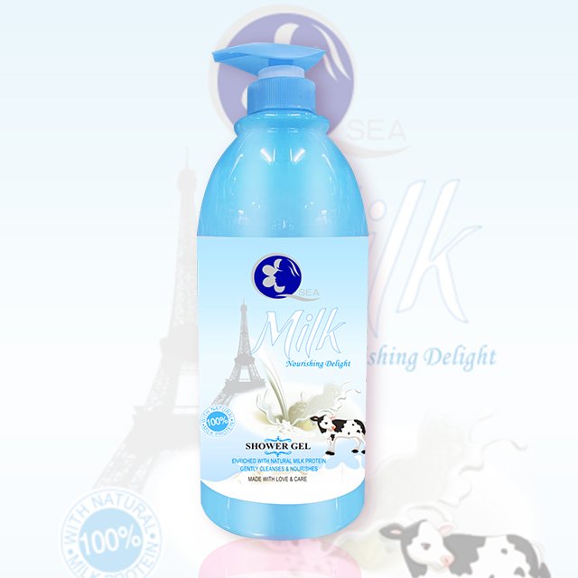 SKIH OEM/ODM Wholesale 1380ml Body Wash Moisturizing Fragrance Shower Gels Milk Rose Shower Gel For Unisex