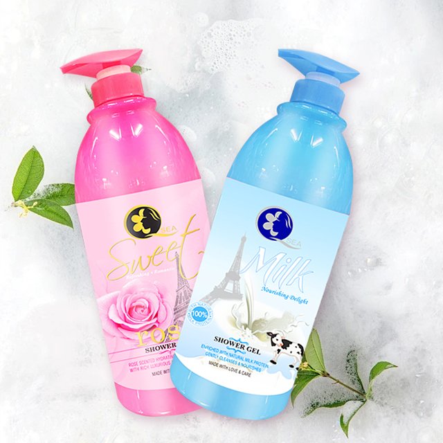 SKIH OEM/ODM Wholesale 1380ml Body Wash Moisturizing Fragrance Shower Gels Milk Rose Shower Gel For Unisex