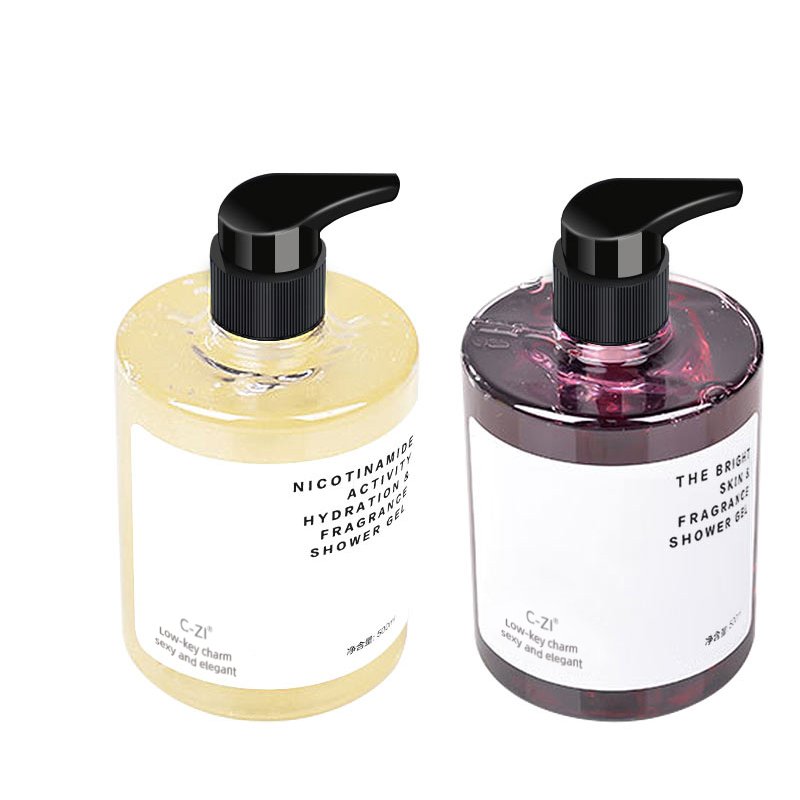 Private Label Organic Vegan Wholesale Natural Perfume Lotion Body Wash Niacinamide Shower Gel With Fragrance