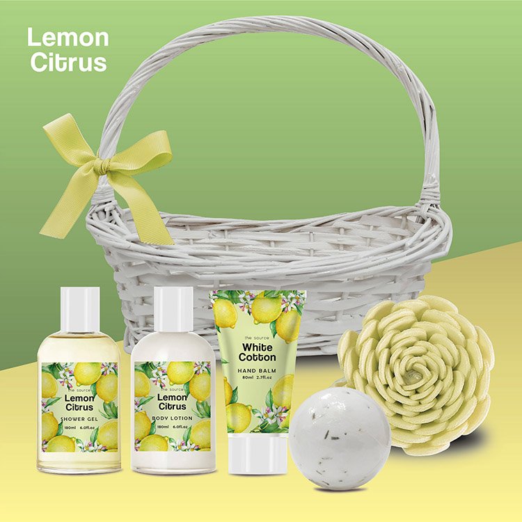 2024 Bath Spa Gift Set Woman Custom Spa Relaxation Body Care And Cleanse Bath Gift Set in Basket