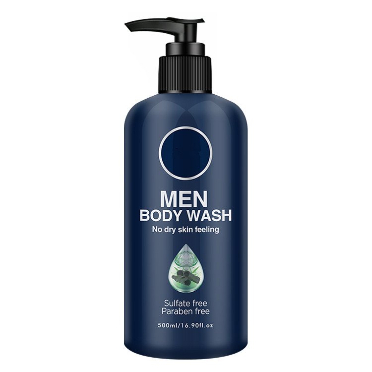 Men Shower Gel Private Label Pure Natural Organic Vegan Refreshing Charcoal Moisturizing Men Body Wash