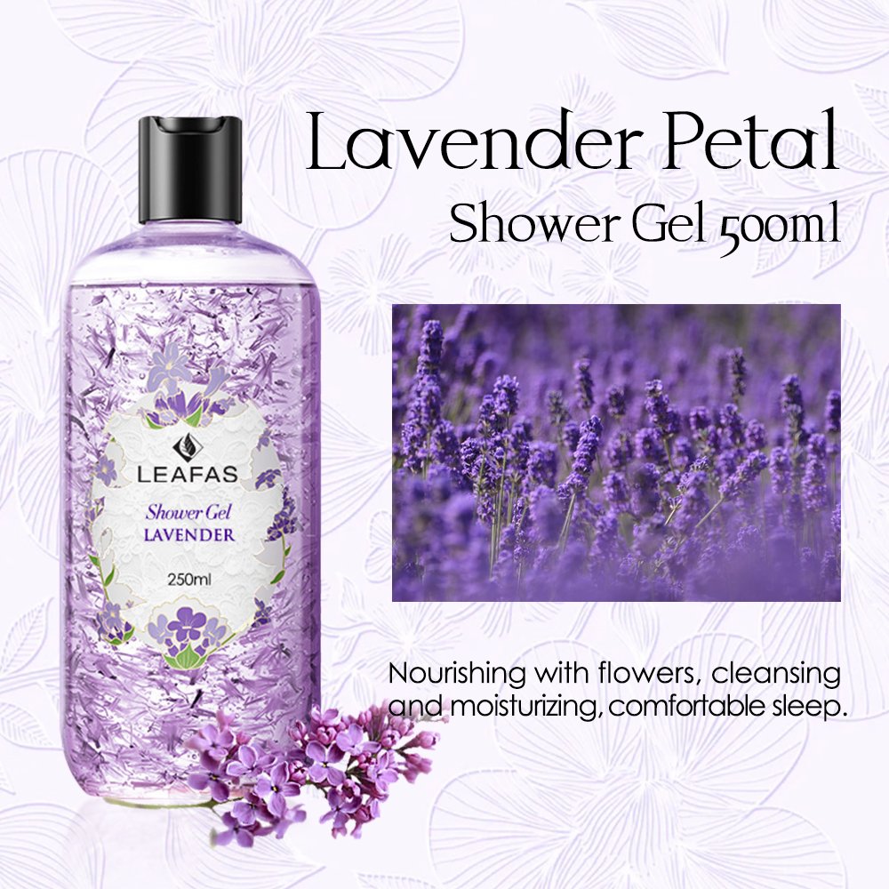 Private Label 250ml bodi cleanser Whitening Body Wash Gel Bath Shower Gel Lavender Shower Gel