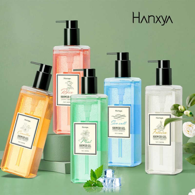 Private brand moisturizing and brightening natural organic amino acid fragrance shower gel exfoliating aromatic SPA shower gel