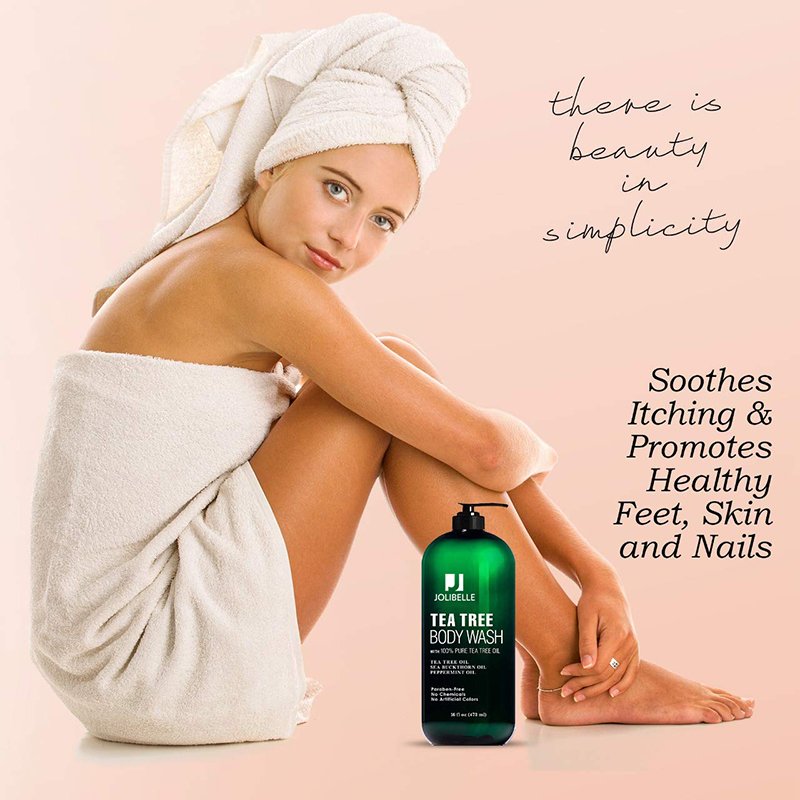 Private Label Natural Pure Tea Tree Oil Healthy Skin Feet Body Wash Scented Shower Gel