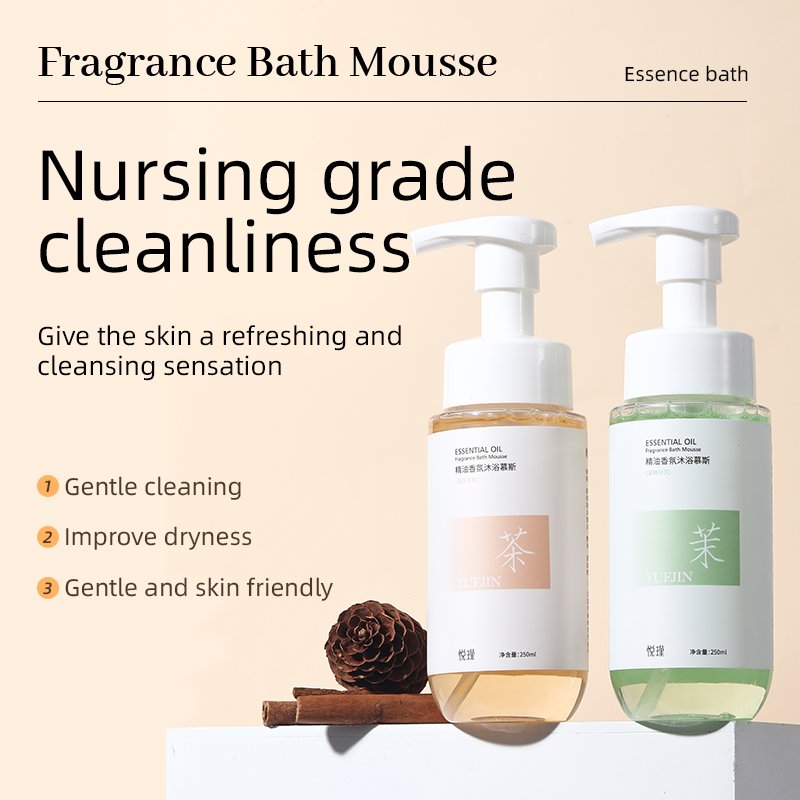 Private Label OEM Moisture Soothing Deep Cleansing Whitening Refreshing Fragrance Bath Body Wash Foam Mousse Bubble Shower Gel