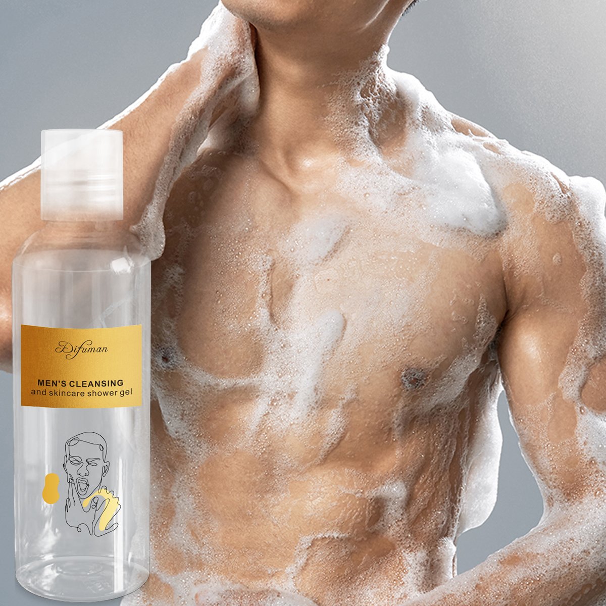 100ml men's shower gel, whitening nourishing skin, moisturizer, beauty and personal care products