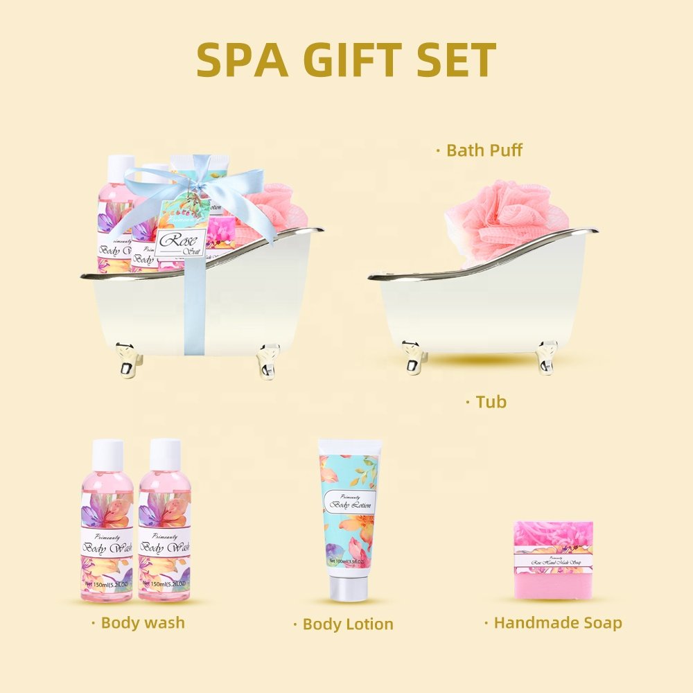 Mom Birthday Relaxing Bath & Body Gift Set Mother's Day Soap Bubble Bath Body Lotion Spa Gift Basket for Women