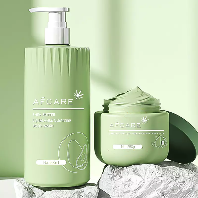 private label manufacturer AFCARE natural organic vegan avocado luxury whitening body wash