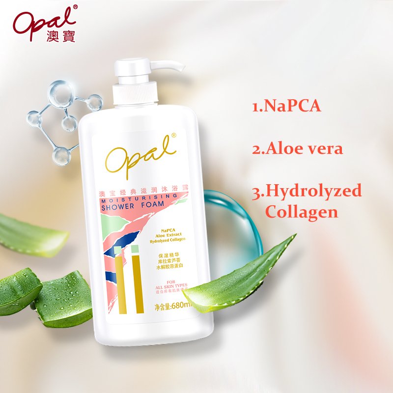 Opal Private Label Organic Fruit Flavor Body Wash Natural Exfoliating Lightening Whitening Shower Gel Moisturizing Cleansing