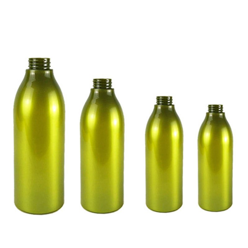 OEM Luxury 700ml PE Pearlescent Green Plastic Shampoo Bottle Shower Gel And Conditioner Bottle With pump Cosmetic Packaging