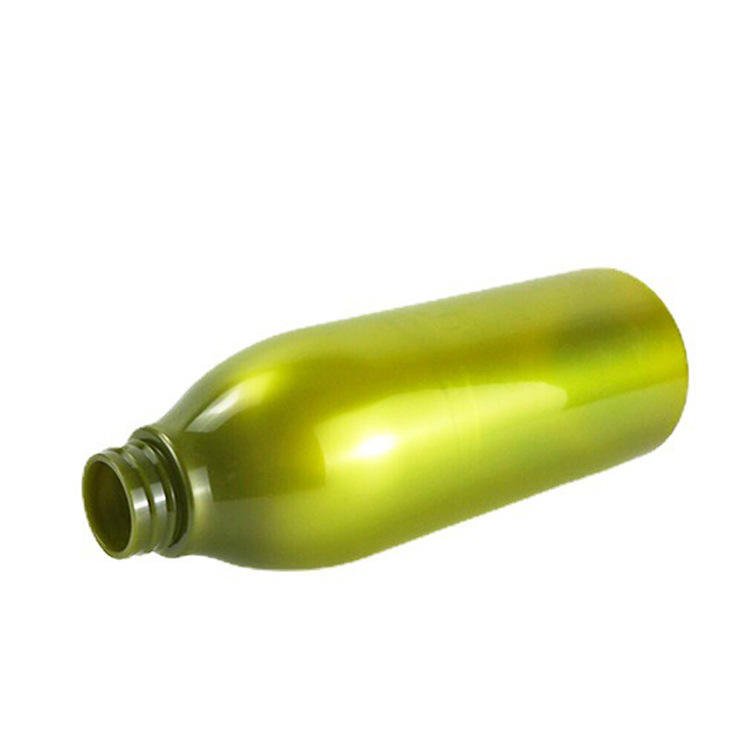 OEM Luxury 700ml PE Pearlescent Green Plastic Shampoo Bottle Shower Gel And Conditioner Bottle With pump Cosmetic Packaging