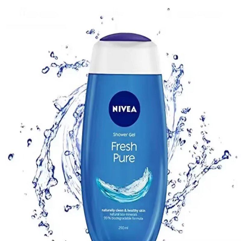Women's Refreshing Shower Gel Body Wash Chemical Liquid NIVEA Body Wash, Fresh Pure Shower Gel, Refreshing Aquatic Scent