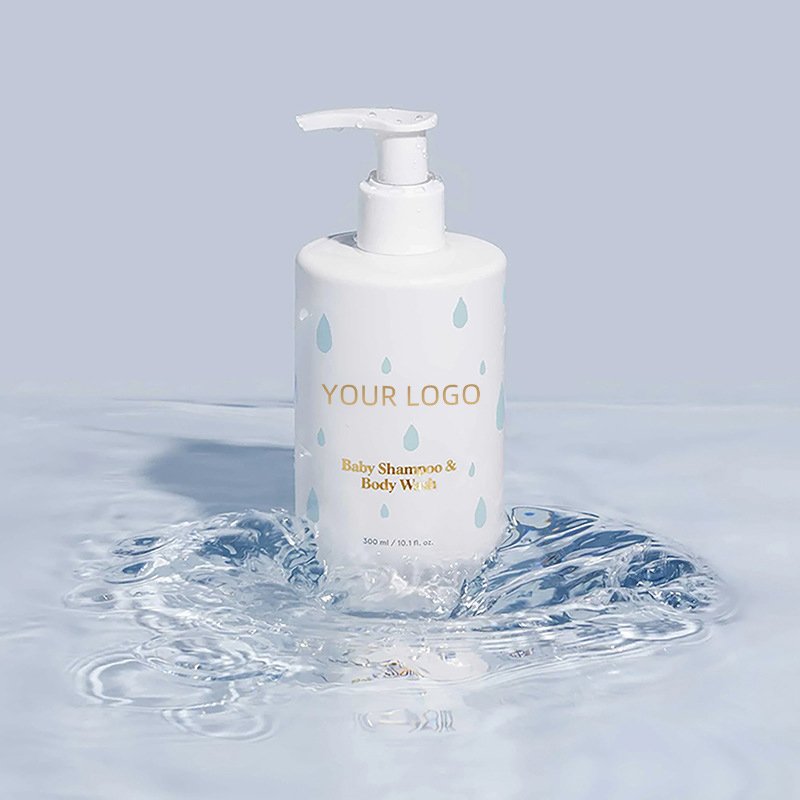 Organic 2 In 1 Soft Washing Shower Gel Private Label Perfume Skin Moisturizing Whitening Baby Hair Shampoo And Body Wash