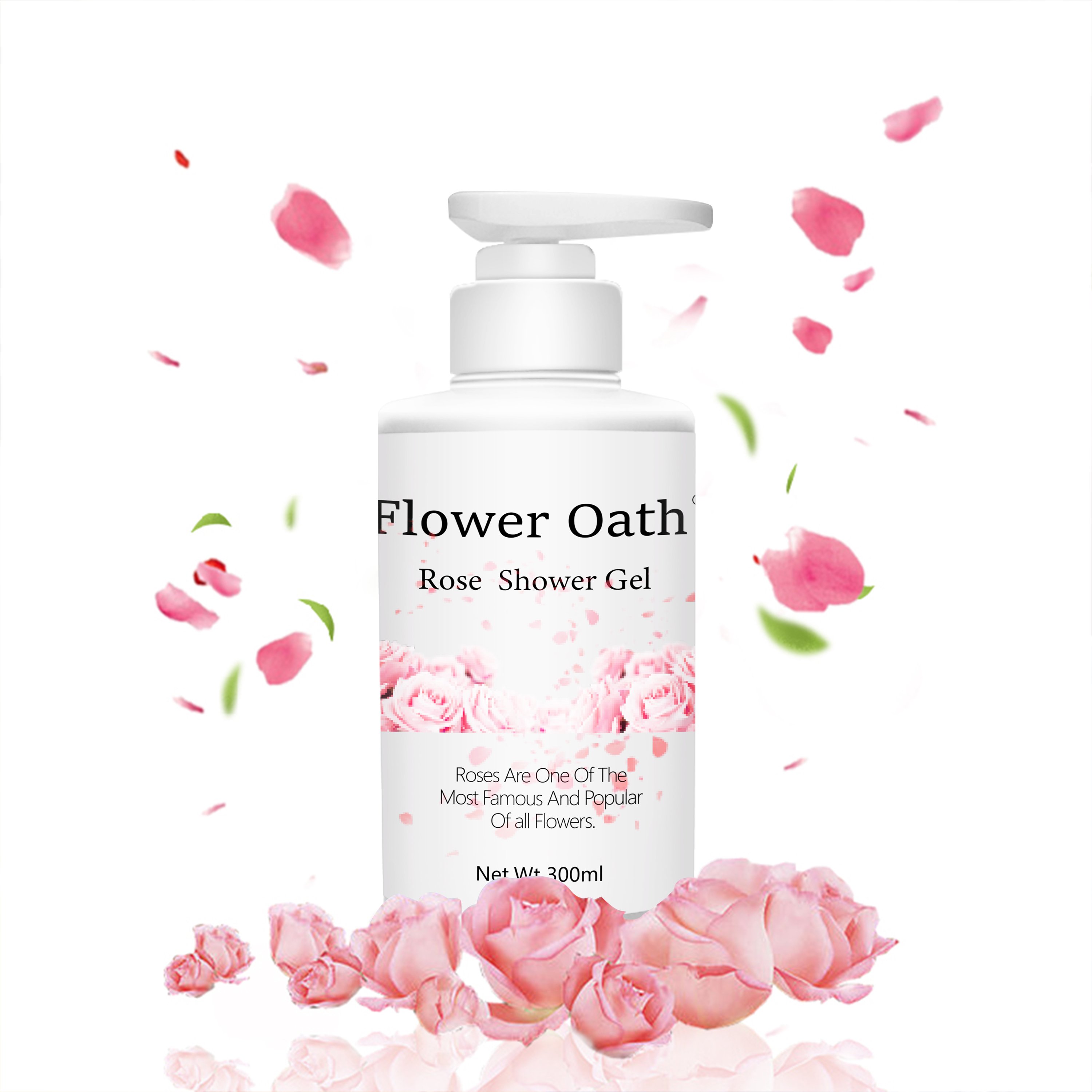 Whitening Body Wash Moisturizing Deep Cleaning Skin Care Shower Gel Rose Bubble Bath Wash